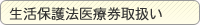 生活保護法医療券取扱い